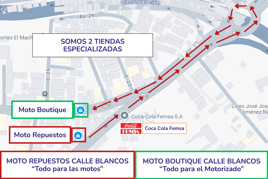 Visite nuestras 2 tiendas especializadas